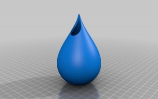 液滴花瓶 3d模型下载