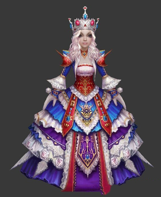 神魔大陆-女角色公主3D模型