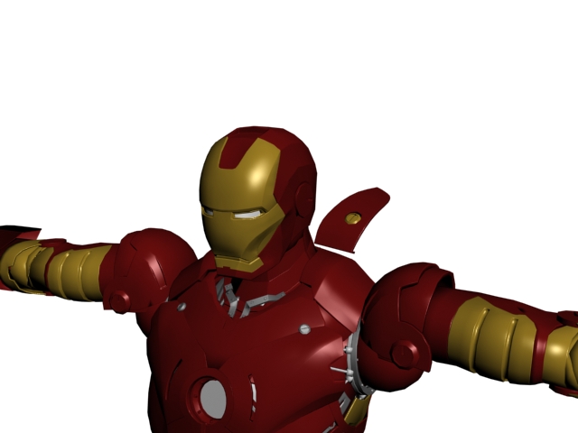 钢铁侠3D模型下载 - IRON MAN 3d model
